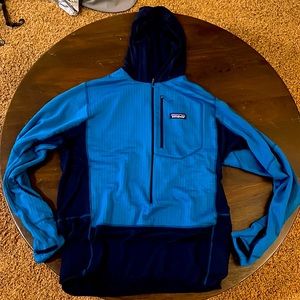 Blue Patagonia Running Hoodie Size Large